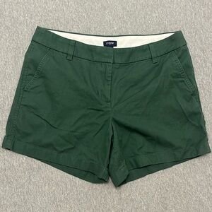 J.Crew Classic Chino Shorts 5” Green Size 8
